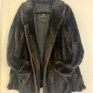 Fabulous Furs Dark Brown Teddy Jacket